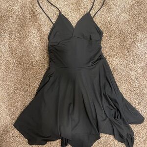 Black ballet thin Strap Dress